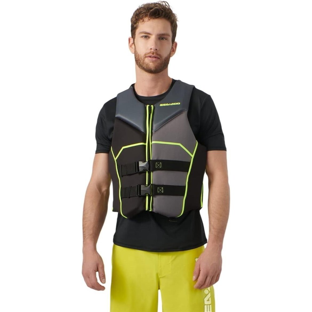 Sea-Doo Freedom Adult Unisex PFD Life Jacket (Ecoprene) 285980 Small SeaDoo Gray